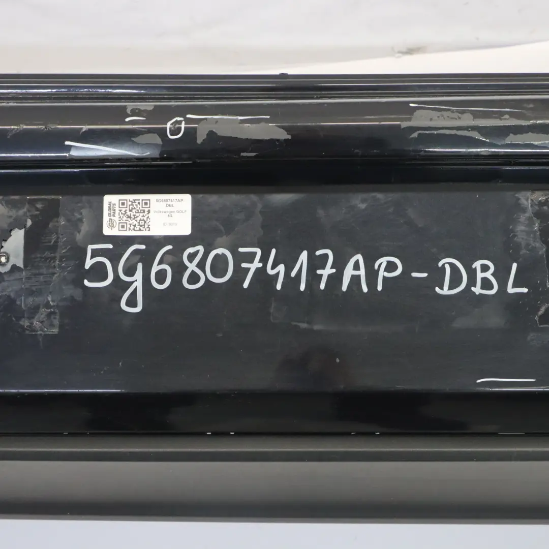 Volkswagen VW Golf Mk7 Bumper Rear Trim Panel Cover Deep Black - C9X - SKU 5G6807417AP-DBL - Part number 5G6807417AP