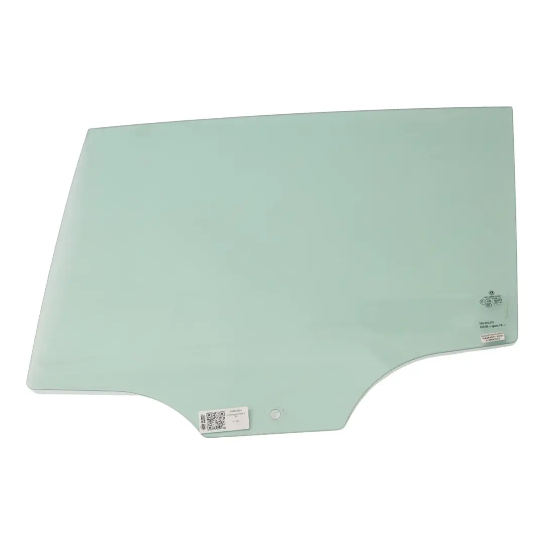 Volkswagen Golf 5G Door Window Glass Rear Left N/S Green AS2 - SKU 5G6845025 - Part number 5G6845025