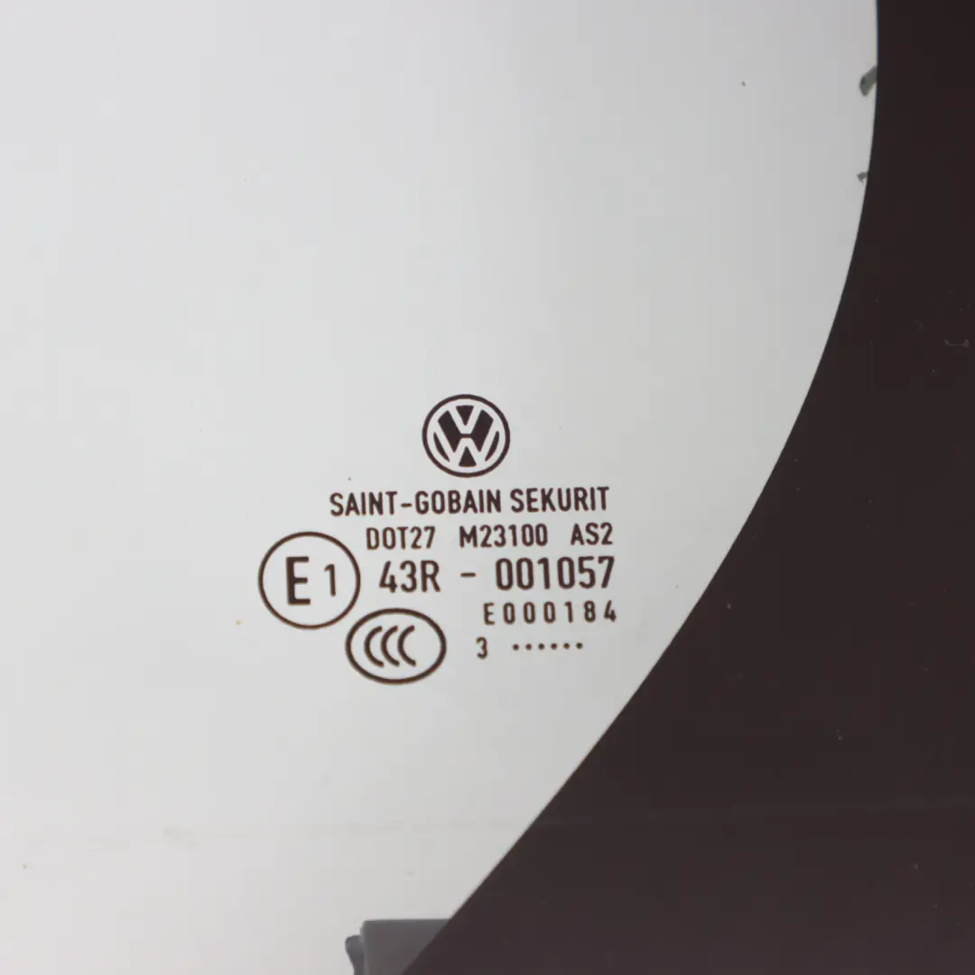 Volkswagen Golf 5G Window Glass Door Rear Left N/S Side Quarter AS2 - SKU 5G6845213B - Part number 5G6845213B