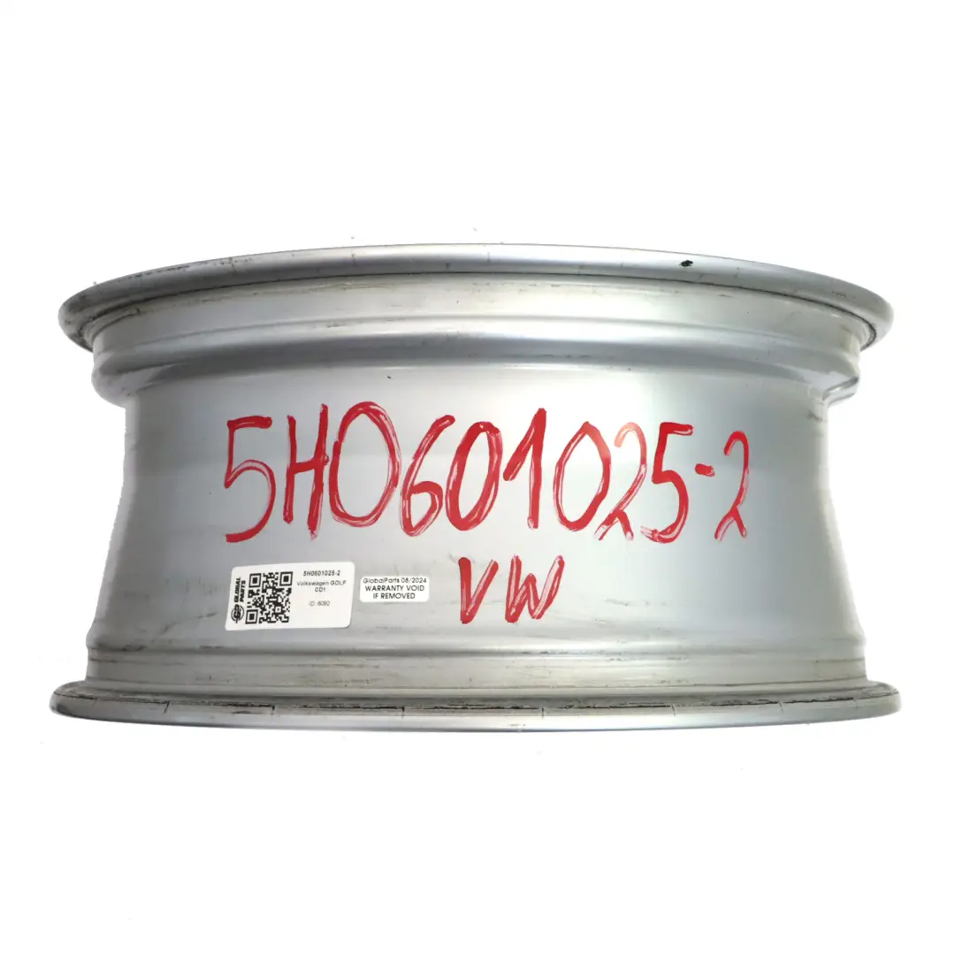 VW Volkswagen Golf Mk8 Silver Wheel Alloy Rim 16" ET:48 7J - SKU 5H0601025-2 - Part number 5H0601025
