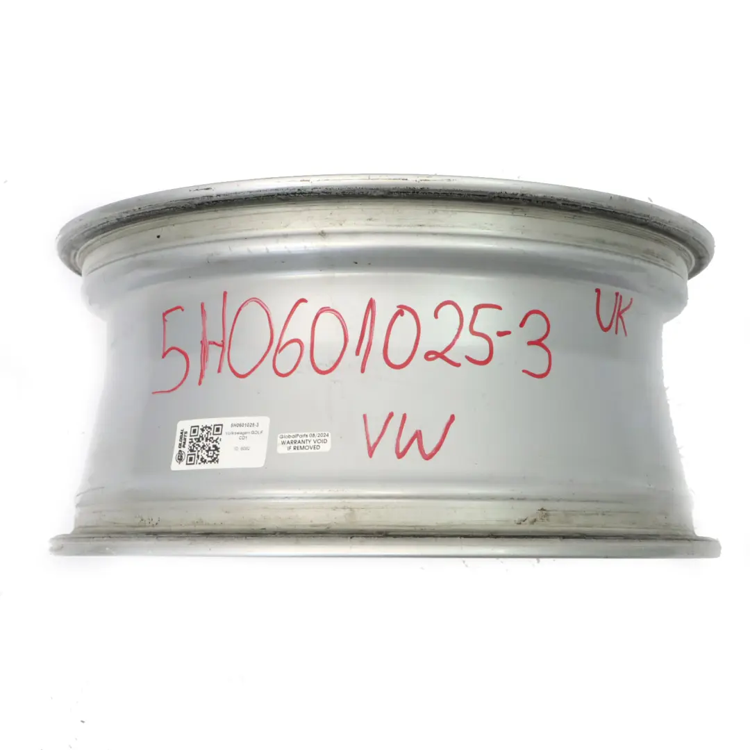VW Volkswagen Golf Mk8 Silver Wheel Alloy Rim 16" ET:48 7J - SKU 5H0601025-3 - Part number 5H0601025