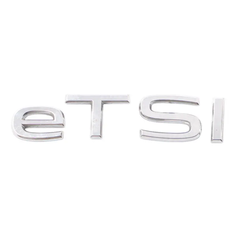 Boot Lid Hatch Tailgate eTSI Lettering Badge Emblem to VW Golf 8 Rear with Part number 5H0853675L VW Golf 8 Rear Boot Lid Hatch Tailgate eTSI Lettering Badge Emblem - SKU 5H0853675L - Part number 5H0853675L