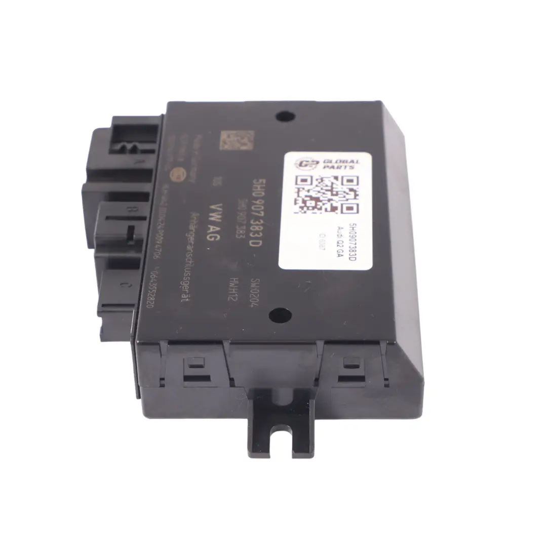 Towing Hitch Trailer Hook Module Control Unit to Audi Q2 GA with Part number 5H0907383D Audi Q2 GA Towing Hitch Trailer Hook Module Control Unit - SKU 5H0907383D - Part number 5H0907383D