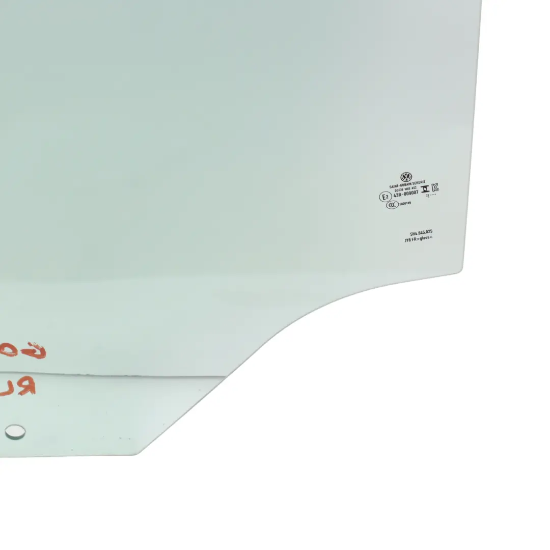 Door Window Glass Left N/S AS2 to VW Volkswagen Golf 8 Rear with Part number 5H4845025 VW Volkswagen Golf 8 Rear Door Window Glass Left N/S AS2 - SKU 5H4845025 - Part number 5H4845025