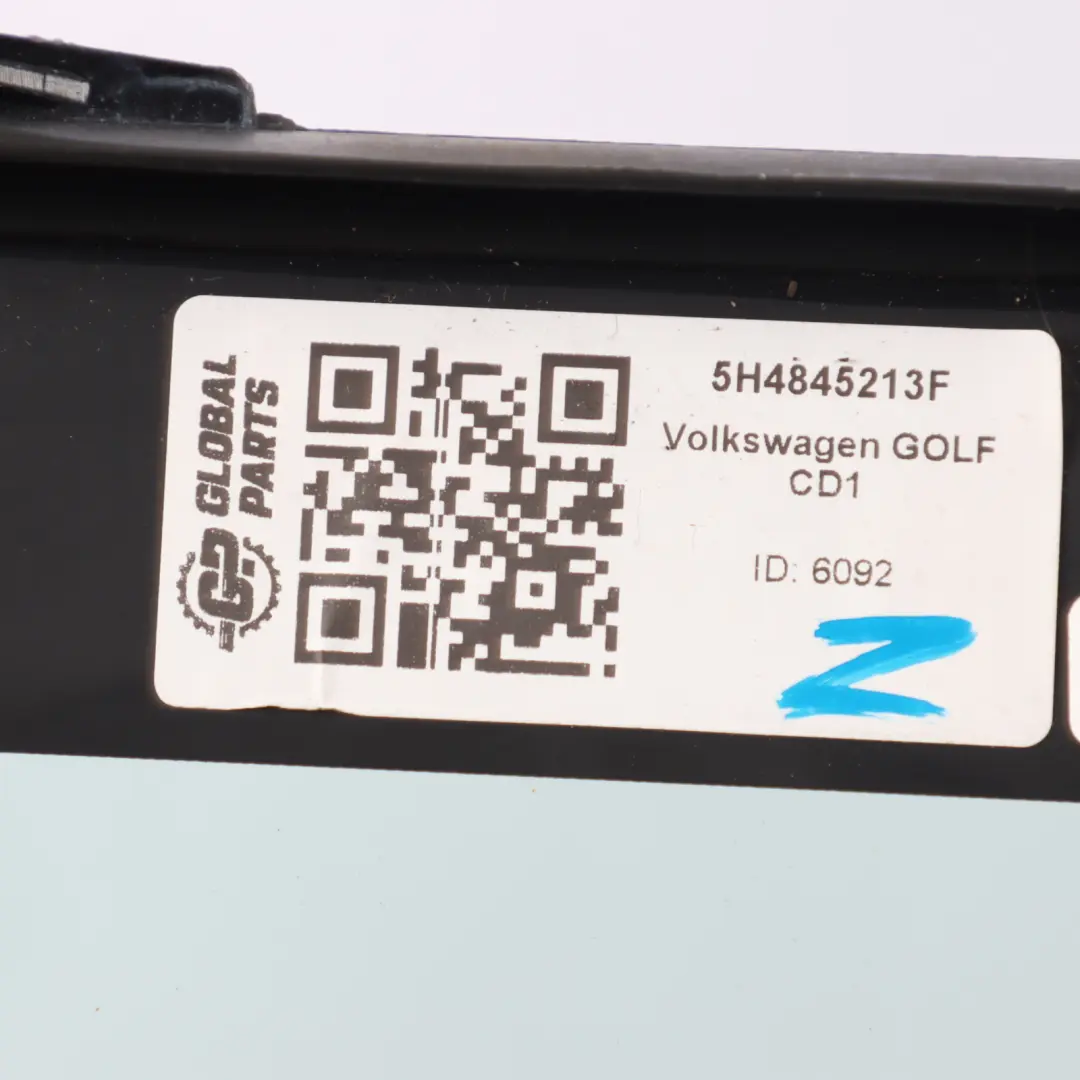 Window Glass Quarter Left N/S AS2 to VW Volkswagen Golf 8 Rear with Part number 5H4845213F VW Volkswagen Golf 8 Rear Window Glass Quarter Left N/S AS2 - SKU 5H4845213F - Part number 5H4845213F