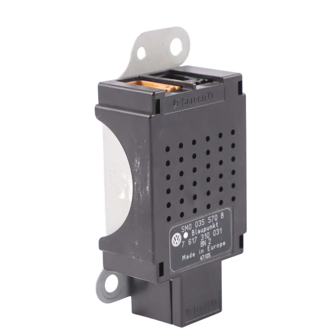 1K Radio Antena Amplificador Filtro Estático Módulo para VW Golf V 5 con número de pieza 5M0035570B VW Golf V 5 1K Radio Antena Amplificador Filtro Estático Módulo - SKU 5M0035570B - Número de pieza 5M0035570B