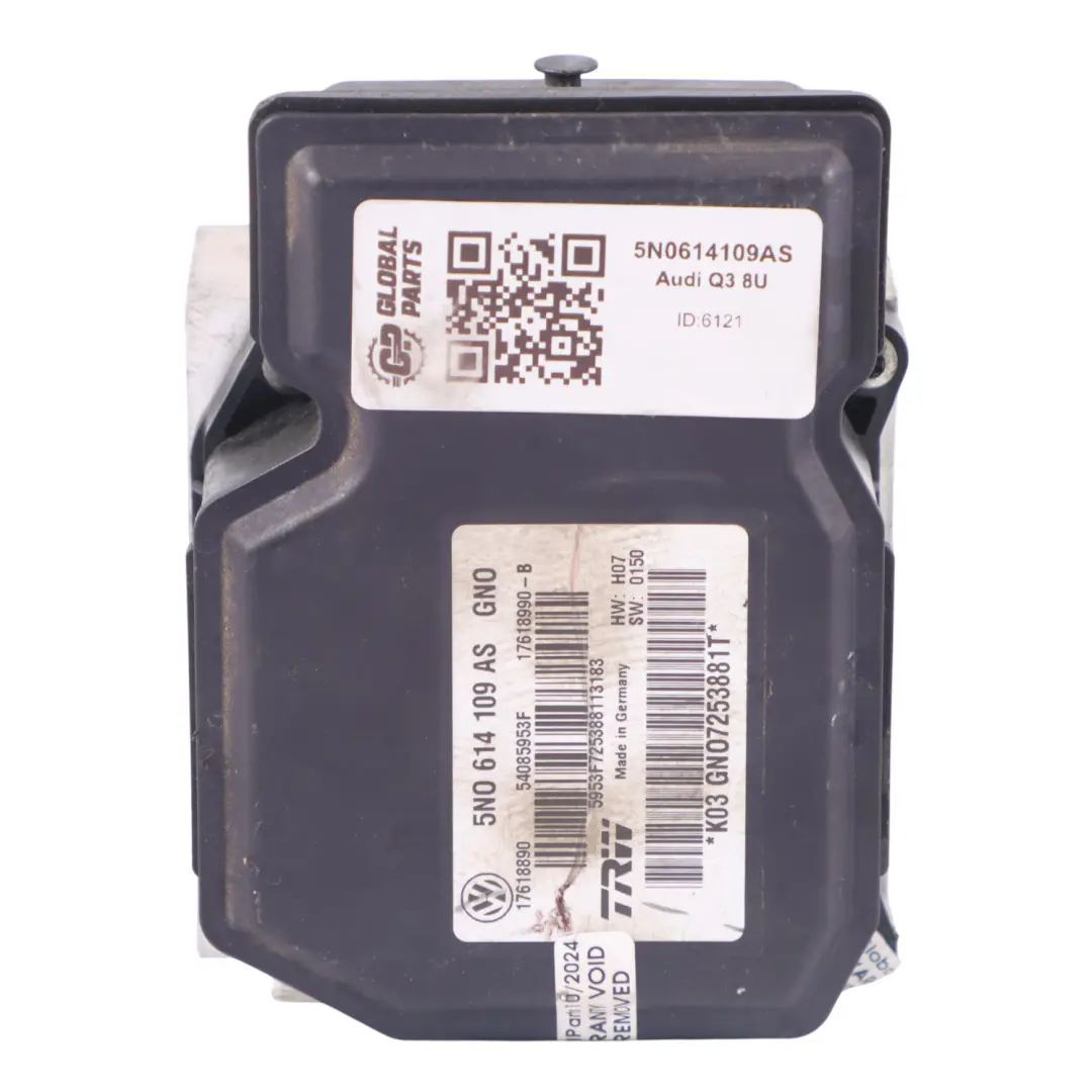 ABS Pompa Modulo di controllo Unità idraulica ECU Audi Q3 8U 2.0 TDI - SKU 5N0614109AS - Numero di parte 5N0614109AS