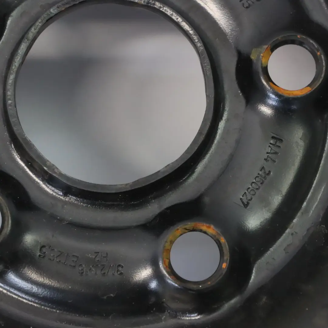 Rueda de Repuesto Acero R16 Hankook 3.5J ET: 25.5 125/70 para VW Golf Mk7 con número de pieza 5Q0601027AR VW Golf Mk7 Rueda de Repuesto Acero R16 Hankook 3.5J ET: 25.5 125/70 - SKU 5Q0601027AR - Número de pieza 5Q0601027AR