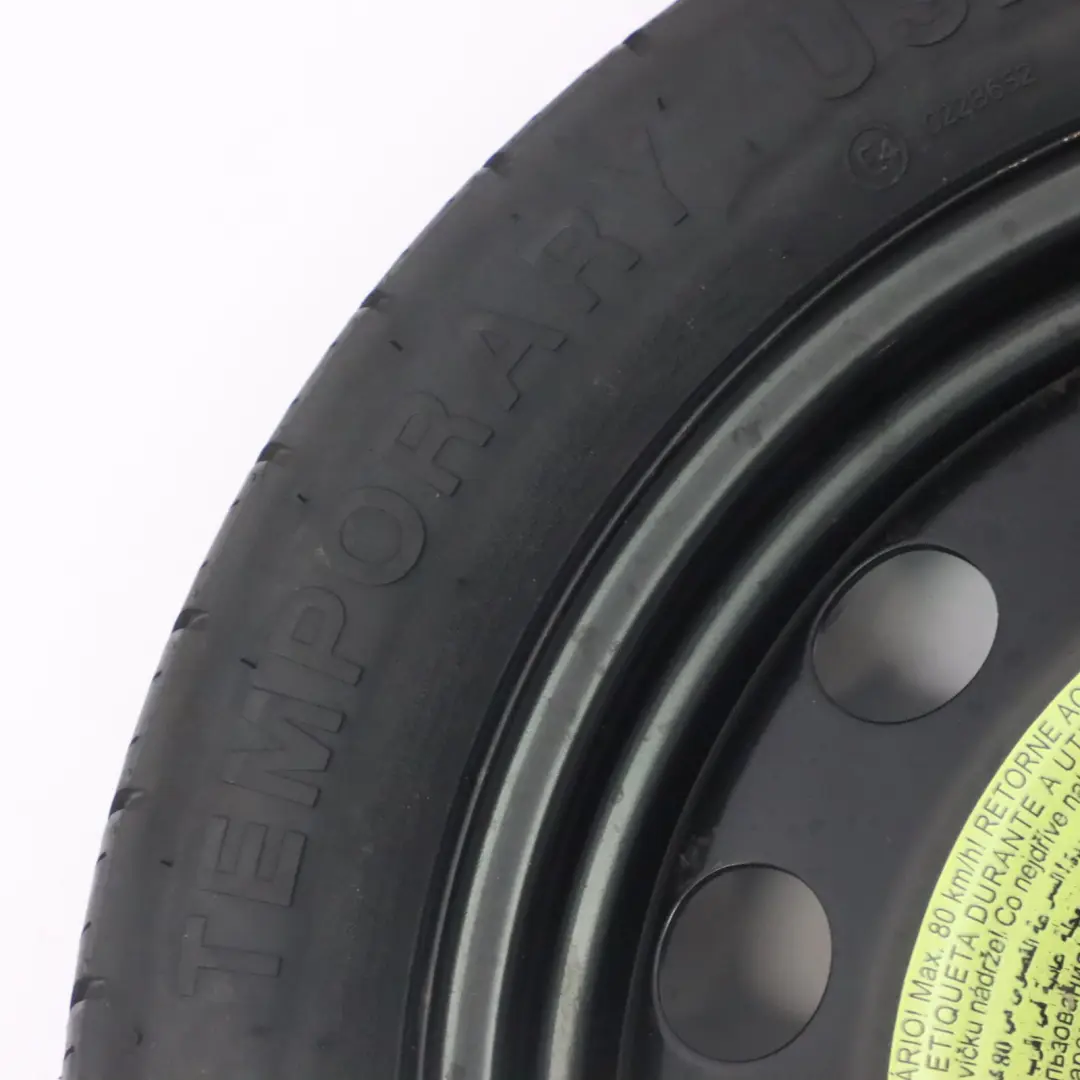 Spare Wheel Steel R16 Tyre Hankook 3.5J ET: 25.5 125/70 VW Golf Mk7 - SKU 5Q0601027AR - Part number 5Q0601027AR