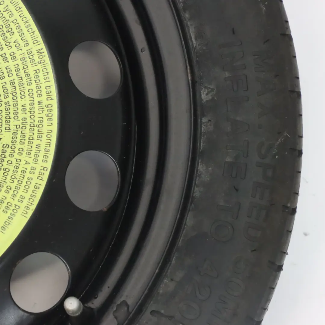 Koło Zapasowe Stal R16 Hankook 3.5J ET: 25.5 125/70 VW Golf Mk7 - SKU 5Q0601027AR - Numer Części 5Q0601027AR