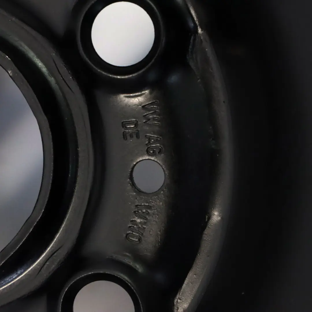 VW Volkswagen Golf Mk7 Cerchio in Acciaio Nero 15" 6J ET:43 - SKU 5Q0601027L - Numero di parte 5Q0601027L