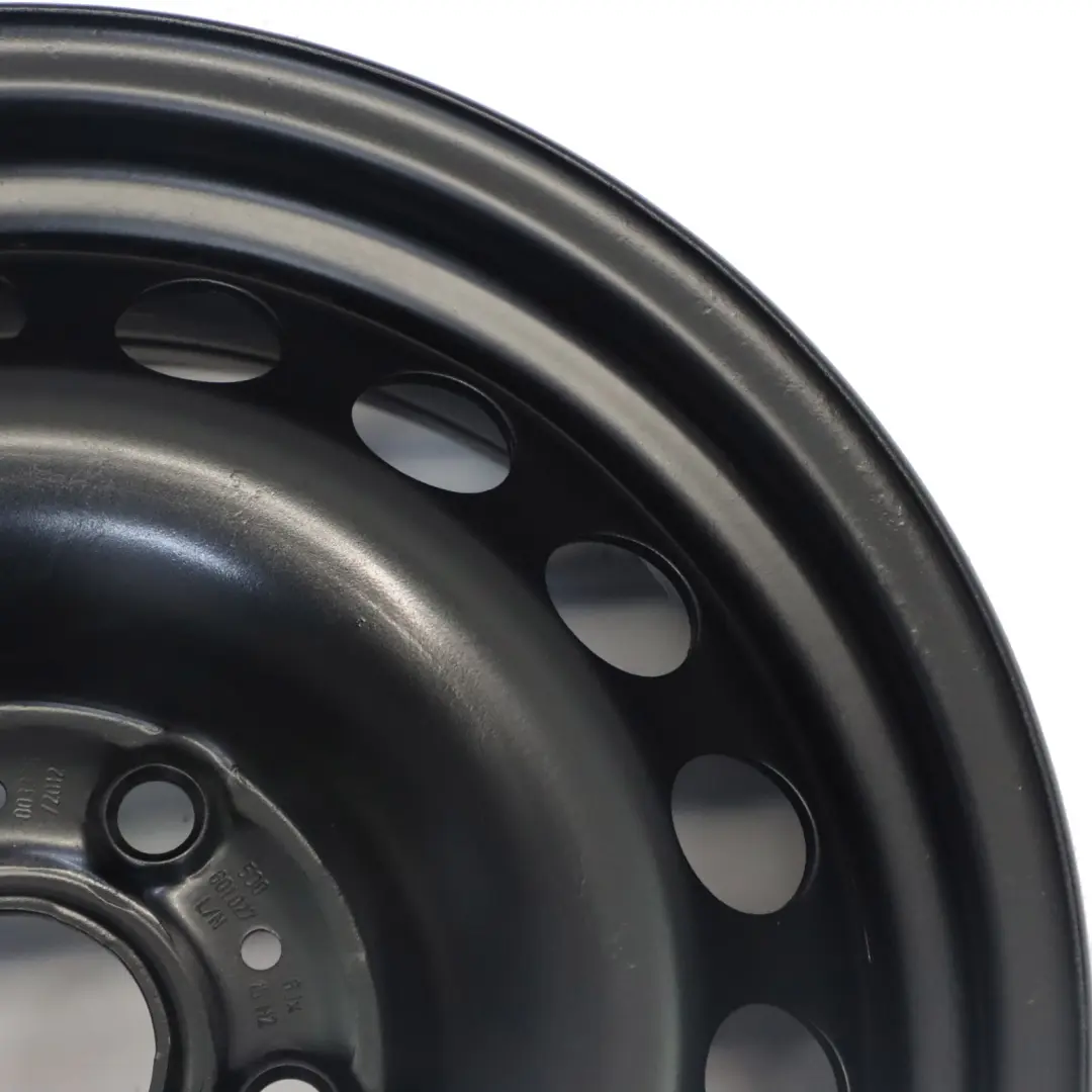 Schwarz Stahl Felge 15" 6J ET:43 für VW Volkswagen Golf Mk7 mit Teilenummer 5Q0601027L VW Volkswagen Golf Mk7 Schwarz Stahl Felge 15" 6J ET:43 - SKU 5Q0601027L - Teilenummer 5Q0601027L