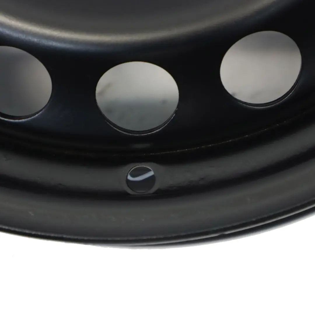 VW Volkswagen Golf Mk7 Schwarz Stahl Felge 15" 6J ET:43 - SKU 5Q0601027L - Teilenummer 5Q0601027L