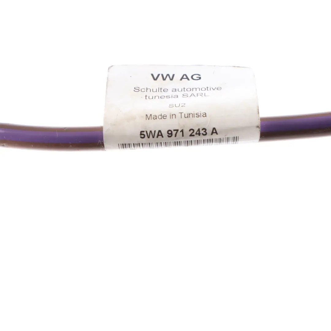 Battery Cable Positive Terminal Wiring Harness to VW Golf 8 1.5 eTSI HV with Part number 5WA971243A VW Golf 8 1.5 eTSI HV Battery Cable Positive Terminal Wiring Harness - SKU 5WA971243A - Part number 5WA971243A