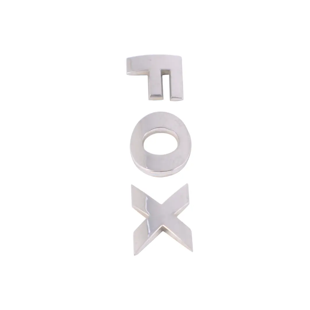 VW Volkswagen FOX Badge baule Emblema posteriore Lettering Cromo - SKU 5Z0853687 - Numero di parte 5Z0853687