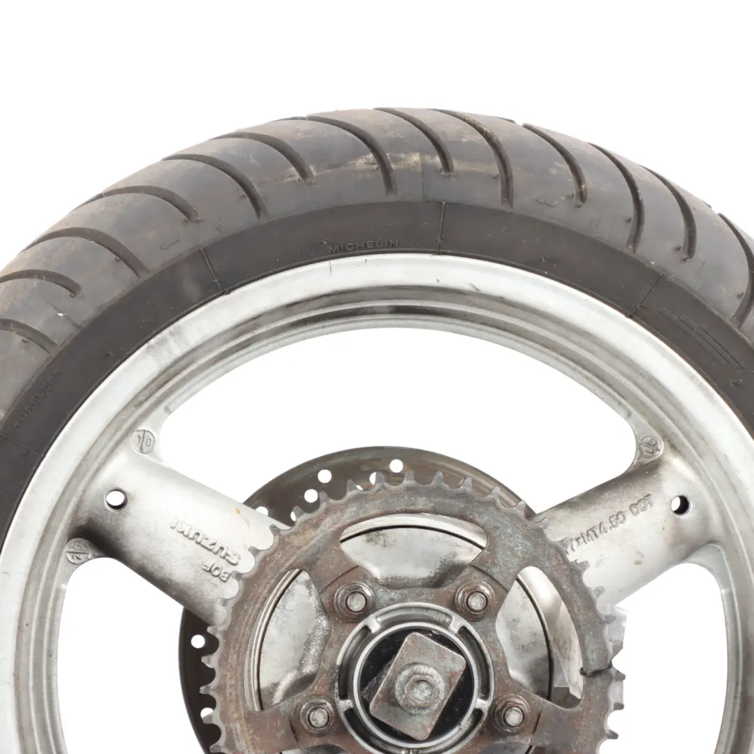 SV650 Rear Wheel R17 Michelin Radial Tyre 160/60 64111-08F00-Y6G to Suzuki with Part number 6411108F00Y6G Suzuki SV650 Rear Wheel R17 Michelin Radial Tyre 160/60 64111-08F00-Y6G - SKU 6411108F00Y6G - Part number 6411108F00Y6G