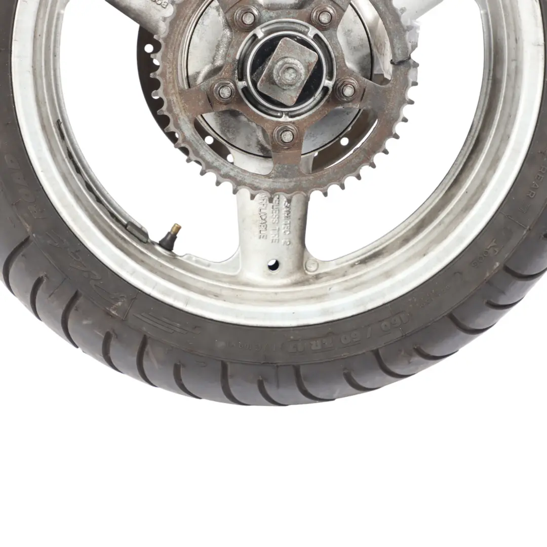 SV650 Rear Wheel R17 Michelin Radial Tyre 160/60 64111-08F00-Y6G to Suzuki with Part number 6411108F00Y6G Suzuki SV650 Rear Wheel R17 Michelin Radial Tyre 160/60 64111-08F00-Y6G - SKU 6411108F00Y6G - Part number 6411108F00Y6G
