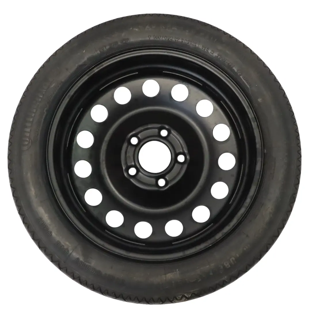 BMW E60 E61 E83 Roue de secours compacte Acier Noir Pneu Continental R17 4BX17 - SKU 6758778-5 - Numéro de pièce 6758778