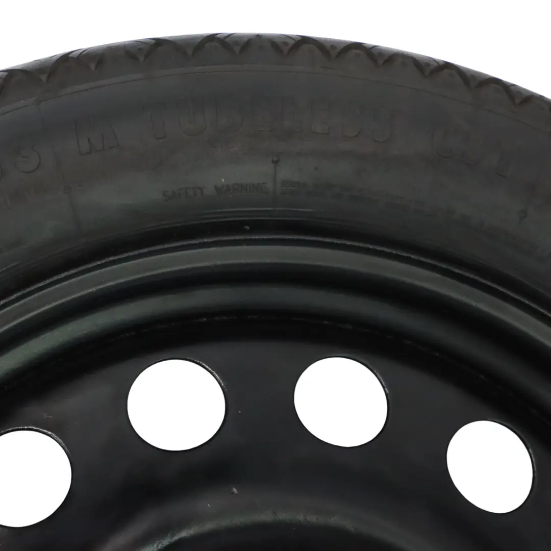 BMW E60 E61 E83 Ruota scorta compatta Acciaio Pneumatico Continental R17 4BX17 - SKU 6758778-5 - Numero di parte 6758778