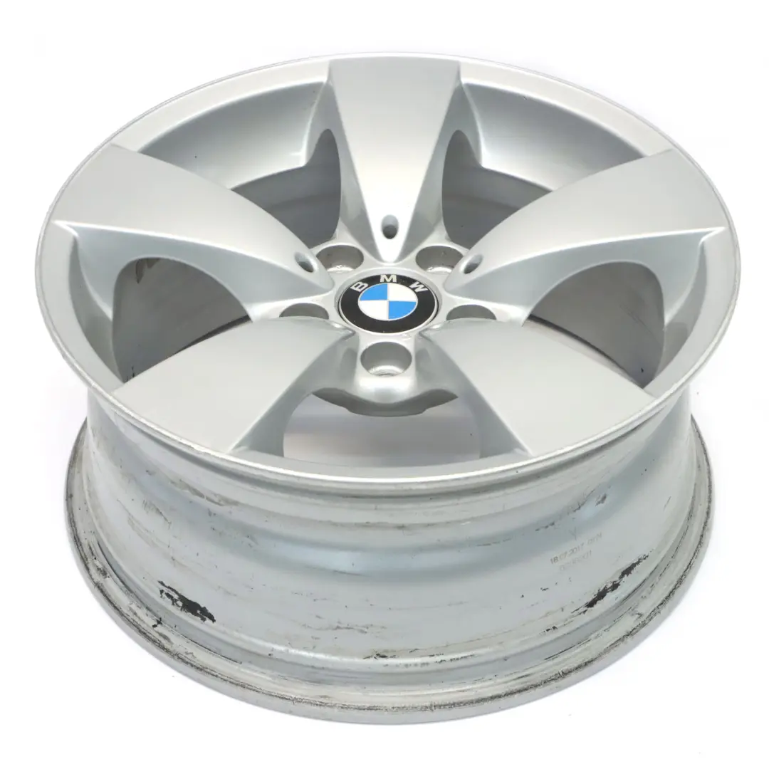 BMW E60 E61 Silber Alu Felge Alufelge 17" Rad Sternspeiche 138 7,5J ET:20 - SKU 6762001-1 - Teilenummer 6762001