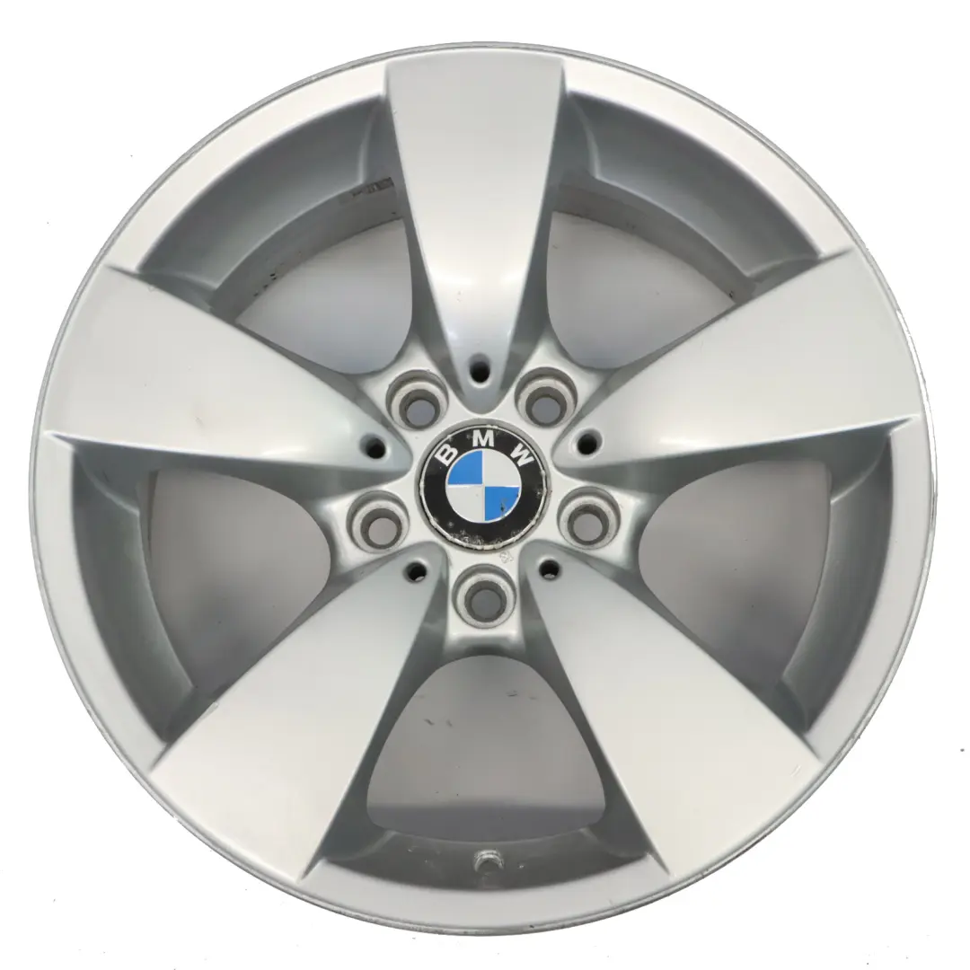BMW E60 E61 Silver Alloy Wheel Rim 17" Spider Spoke 138 ET:20 7,5J - SKU 6762001-4 - Part number 6762001