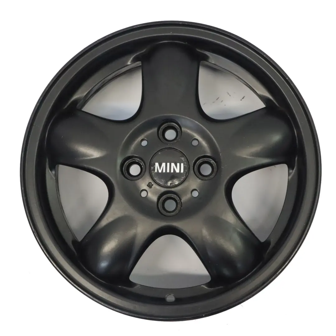 Mini Cooper One R50 R55 R56 Black Wheel Alloy Rim 15" 5-Start Spooler 100 - SKU 6768498-10 - Part number 6768498