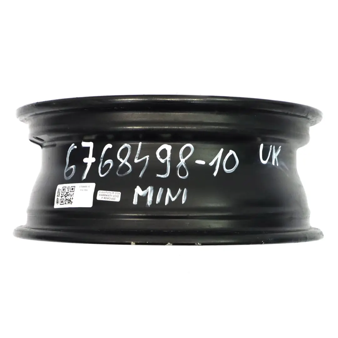 Mini Cooper One R50 R55 R56 Black Wheel Alloy Rim 15" 5-Start Spooler 100 - SKU 6768498-10 - Part number 6768498