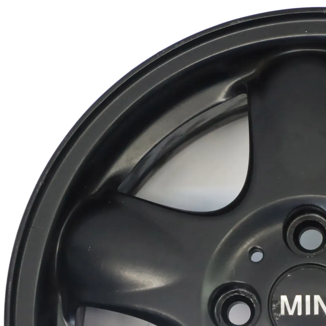 Mini Cooper One R50 R55 R56 Black Wheel Alloy Rim 15" 5-Start Spooler 100 - SKU 6768498-10 - Part number 6768498