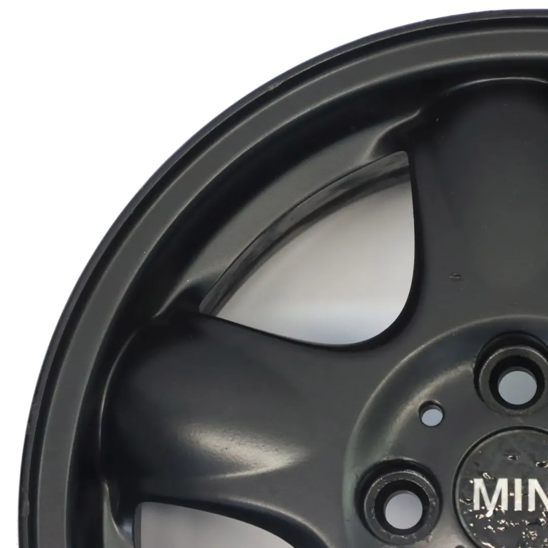 Mini Cooper One R50 R55 R56 Black Wheel Alloy Rim 15" 5-Start Spooler 100 - SKU 6768498-9 - Part number 6768498