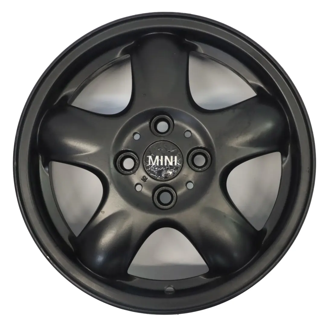Mini Cooper One R50 R55 R56 Black Wheel Alloy Rim 15" 5-Start Spooler 100 - SKU 6768498-9 - Part number 6768498