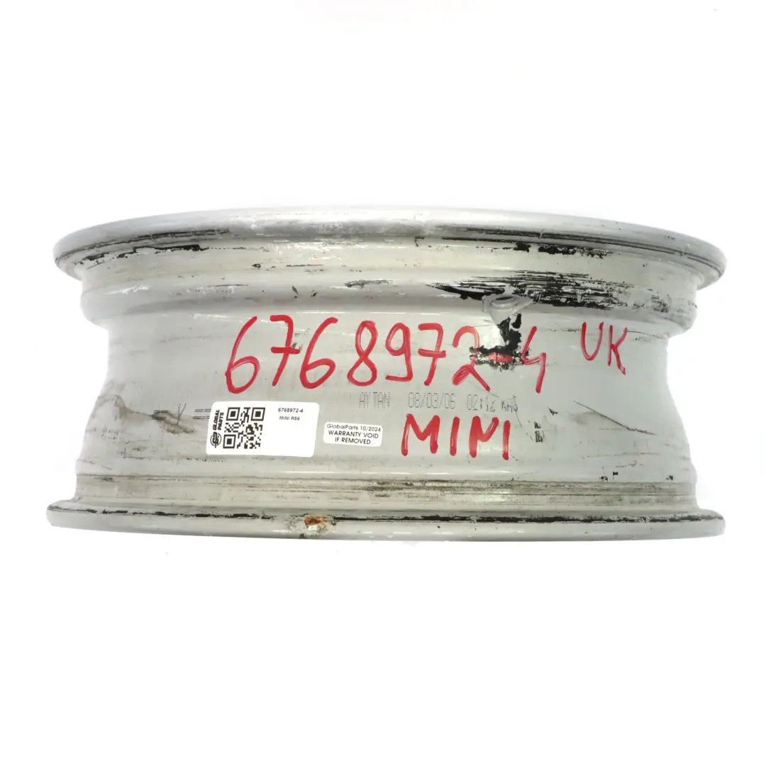 Alloy Rim 15" 5,5J ET:45 Delta Spoke 96 to Mini Cooper R50 R55 R56 Silver Wheel with Part number 6768972 Mini Cooper R50 R55 R56 Silver Wheel Alloy Rim 15" 5,5J ET:45 Delta Spoke 96 - SKU 6768972-4 - Part number 6768972