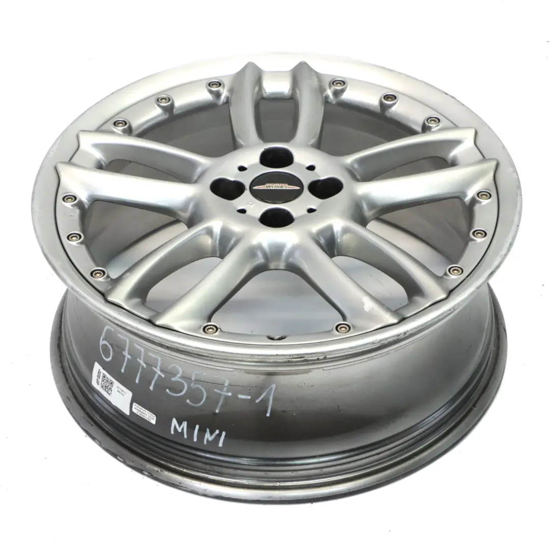 Mini R56 Grey Jante en alliage léger 18" 7J ET:52 Double Spoke - SKU 6777357-1 - Numéro de pièce 6777357