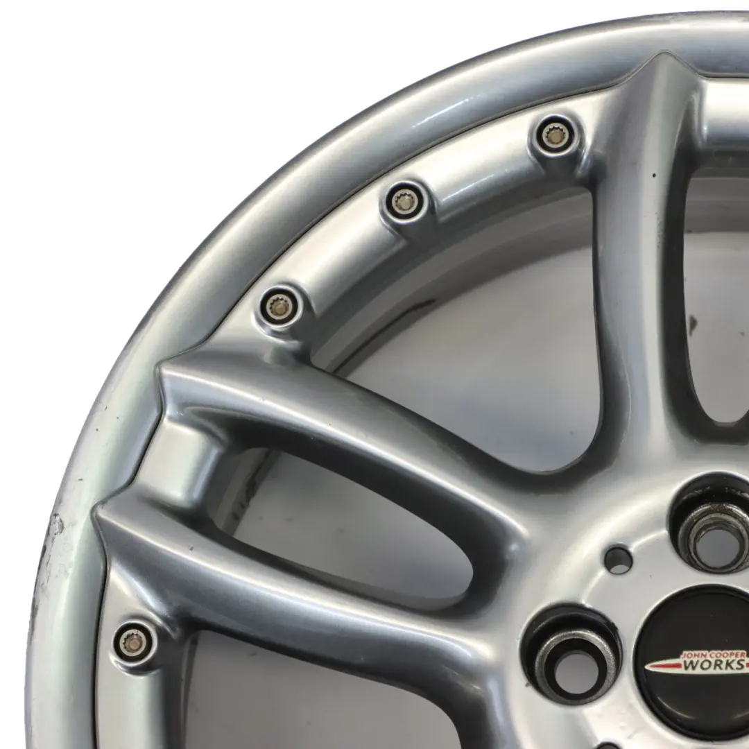 Mini R56 Grey Light Alloy Wheel Rim 18" 7J ET:52 Double Spoke - SKU 6777357-2 - Part number 6777357