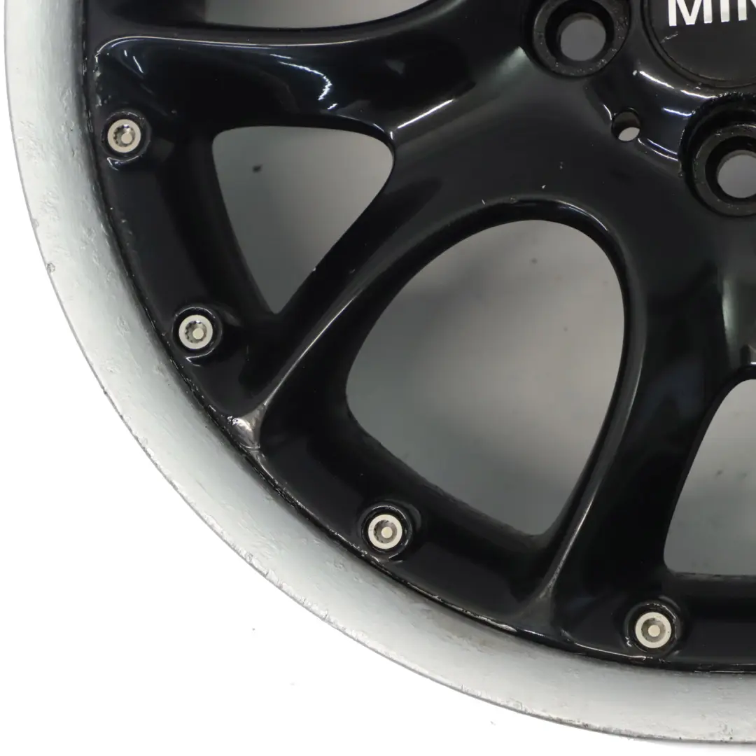 Mini Cooper One R50 R56 Black Wheel Alloy Rim 17" ET:48 7J Web Cross Spoke 98 - SKU 6787710-1 - Part number 6787710