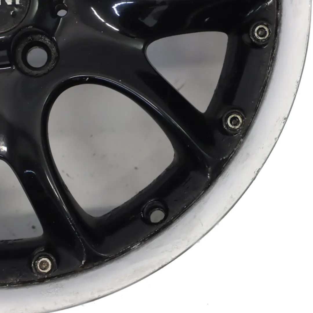 Mini Cooper R50 R56 llanta de aleación negro 17 "ET: 48 7J Web Cruz radios 98 - SKU 6787710-2 - Número de pieza 6787710