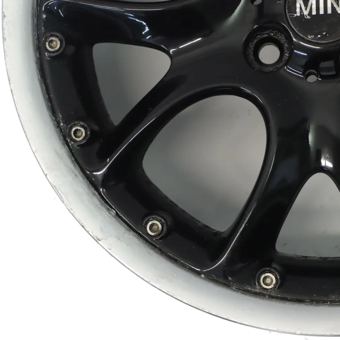 Mini Cooper R50 R56 Black Wheel Alloy Rim 17" ET:48 7J Web Cross Spoke 98 - SKU 6787710-2 - Part number 6787710