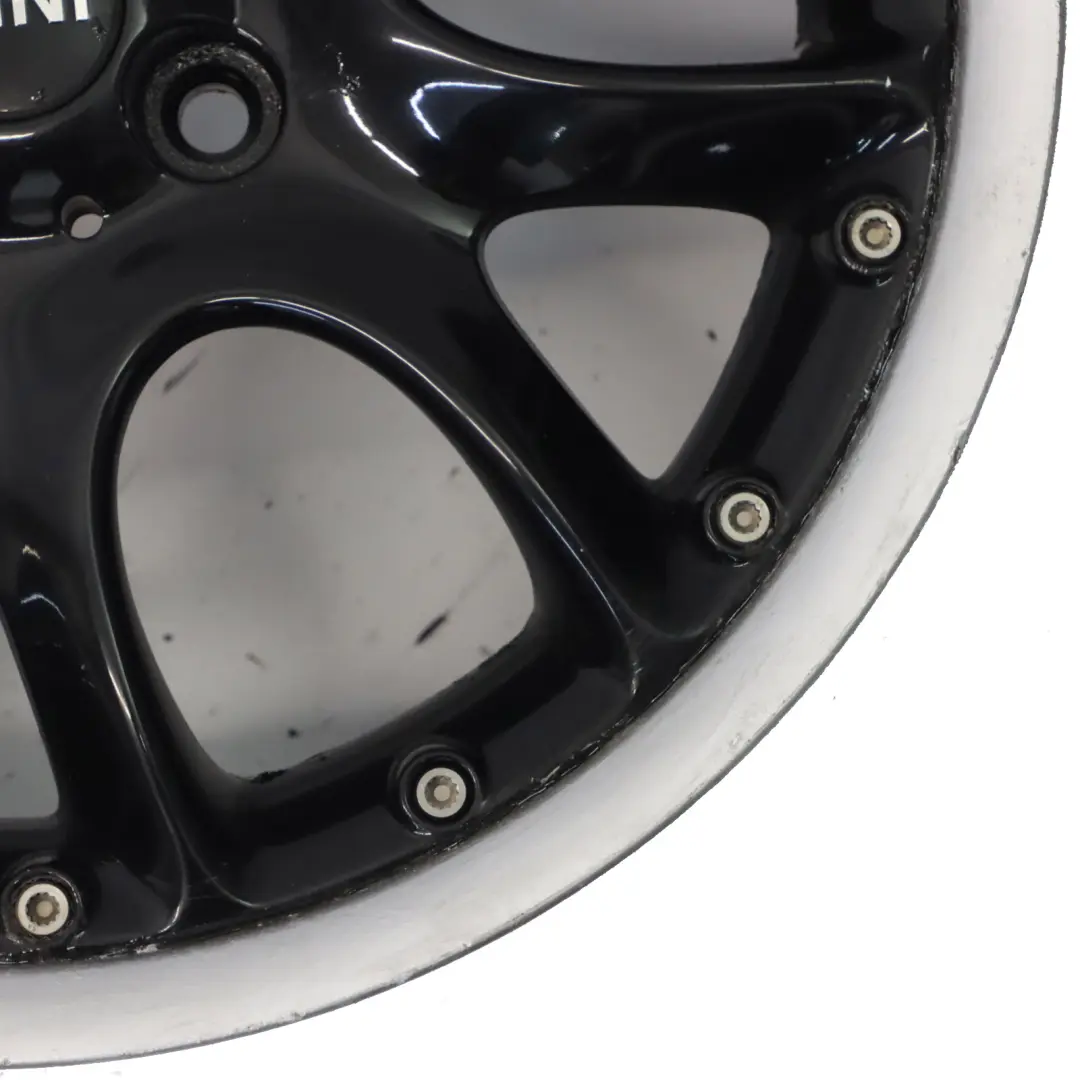 Alloy Rim 17" ET:48 7J Web Cross Spoke 98 to Mini Cooper R50 R56 Black Wheel with Part number 6787710 Mini Cooper R50 R56 Black Wheel Alloy Rim 17" ET:48 7J Web Cross Spoke 98 - SKU 6787710-3 - Part number 6787710