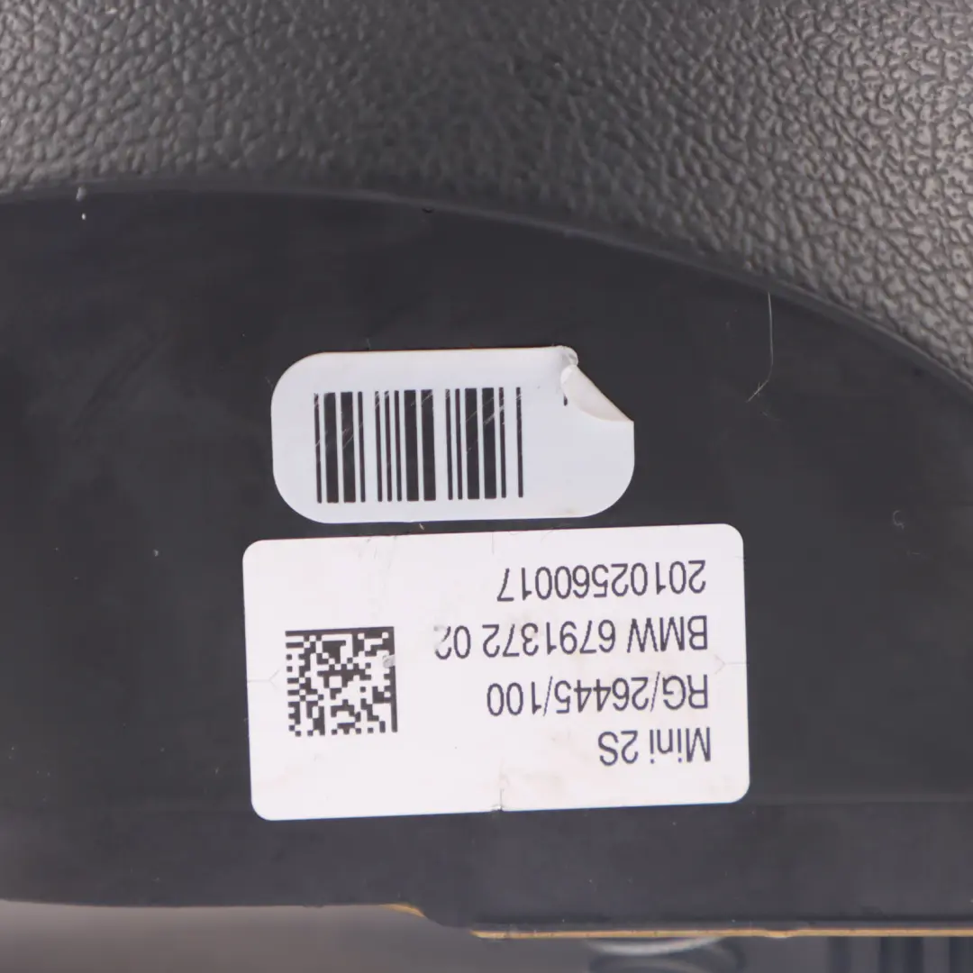 Mini Cooper R55 R56 R57 Module / Capuchon / Milieu de Volant Sport Noir Airbag - SKU 6791372-1 - Numéro de pièce 6791372