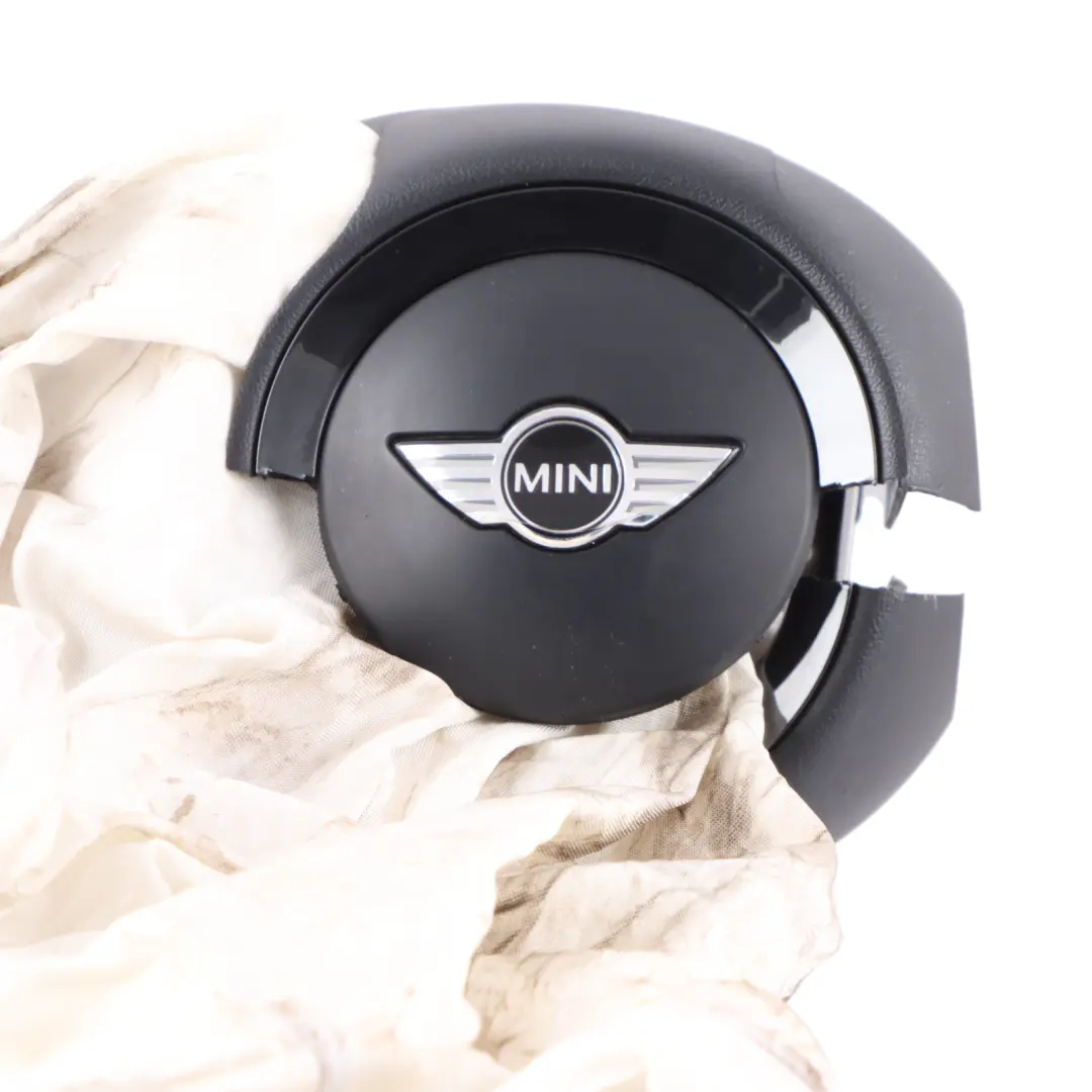 Mini R55 R56 LCI Steering Wheel Driver's Sports Air Module Black DAMAGED - SKU 6791373-8 - Part number 6791373