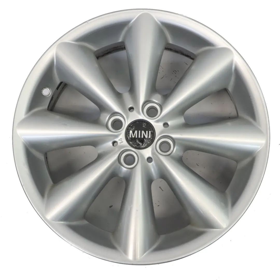Alloy Rim 17" 7J ET:48 Conical Spoke 121 to Mini Cooper R55 R56 R57 Silver Wheel with Part number 6791945 Mini Cooper R55 R56 R57 Silver Wheel Alloy Rim 17" 7J ET:48 Conical Spoke 121 - SKU 6791945-4 - Part number 6791945