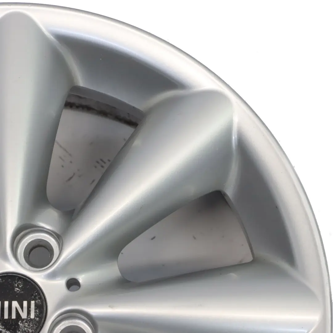 Alloy Rim 17" 7J ET:48 Conical Spoke 121 to Mini Cooper R55 R56 R57 Silver Wheel with Part number 6791945 Mini Cooper R55 R56 R57 Silver Wheel Alloy Rim 17" 7J ET:48 Conical Spoke 121 - SKU 6791945-4 - Part number 6791945