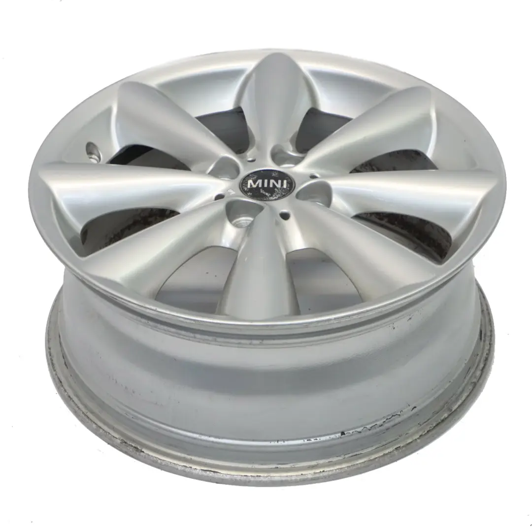 Mini Cooper R55 R56 R57 Silver Wheel Alloy Rim 17" 7J ET:48 Conical Spoke 121 - SKU 6791945-4 - Part number 6791945