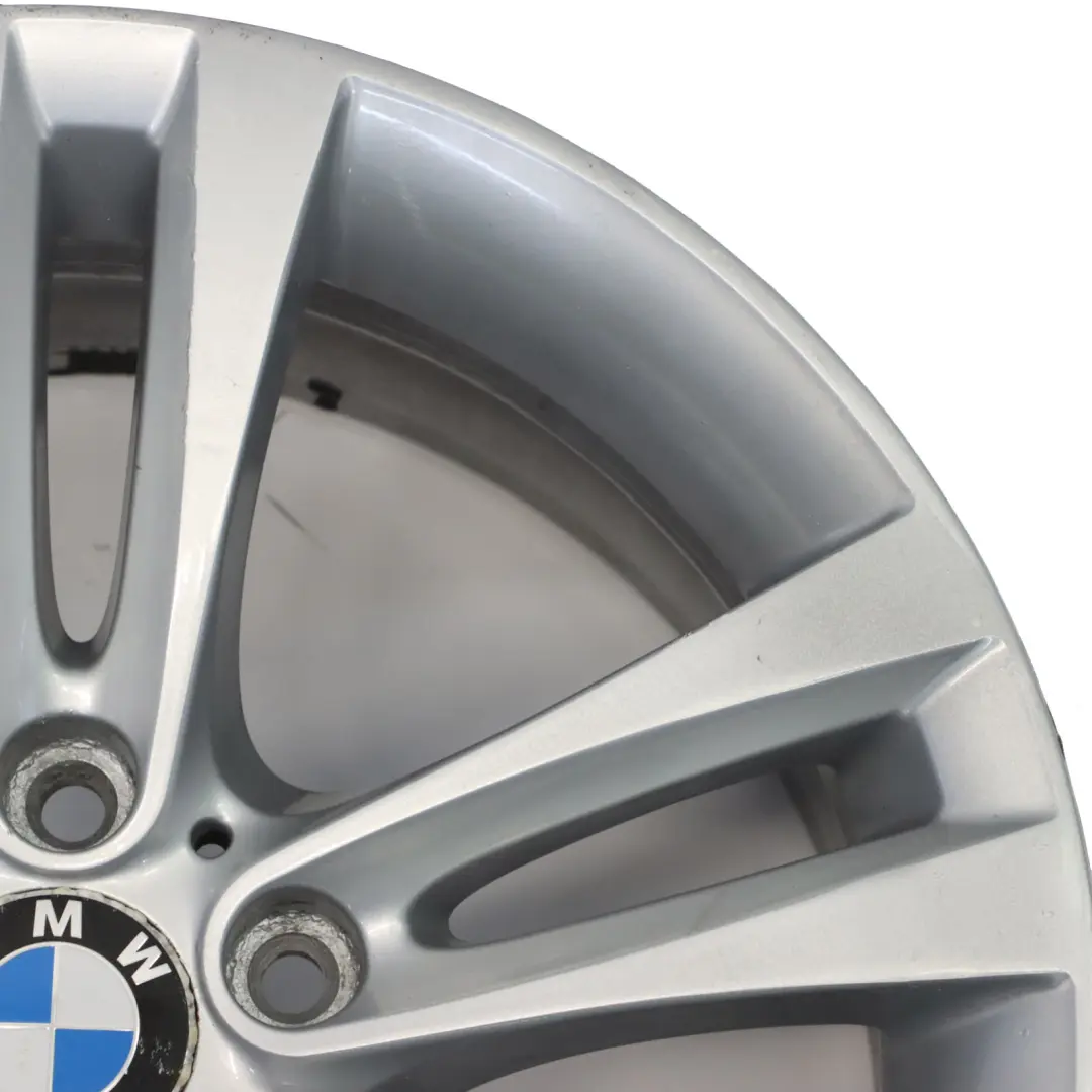 Alloy Rim 18" Double Spoke 397 ET:34 8J to BMW F30 F31 F32 F33 F34 Silver Wheel with Part number 6796247 BMW F30 F31 F32 F33 F34 Silver Wheel Alloy Rim 18" Double Spoke 397 ET:34 8J - SKU 6796247-4 - Part number 6796247