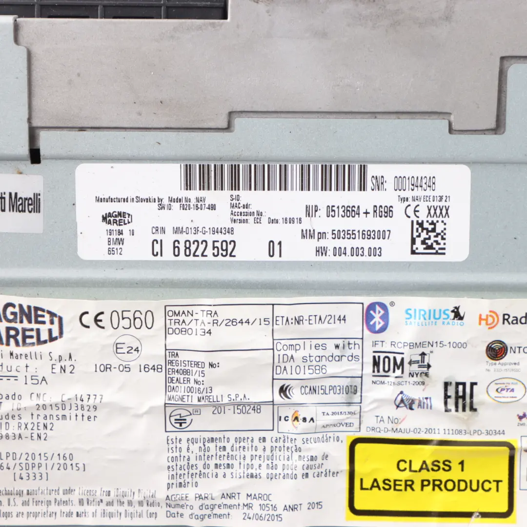 Visual Boost DAB Radio Sat Nav Media Head Unit Radio GPS to Mini F55 with Part number 6822592 Mini F55 Visual Boost DAB Radio Sat Nav Media Head Unit Radio GPS - SKU 6822592 - Part number 6822592