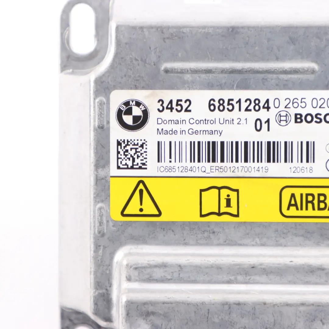 ICM Moduł Sterownik Poduszki Powietrznej SRS ECU do BMW X3 F25 o numerze 6851284 BMW X3 F25 ICM Moduł Sterownik Poduszki Powietrznej SRS ECU - SKU 6851284 - Numer Części 6851284