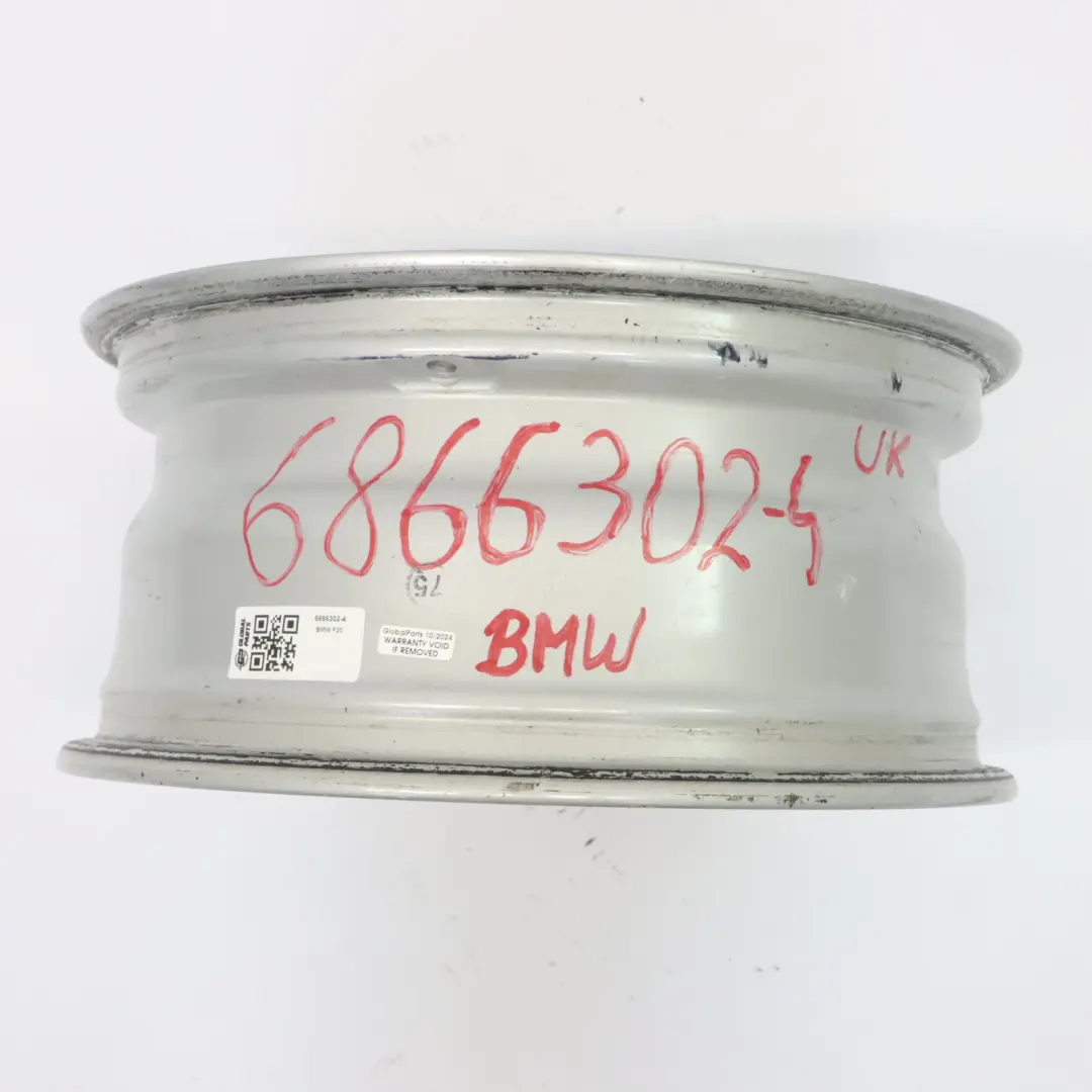 BMW F20 F21 F22 F23 Silver Wheel Alloy Rim 16" ET:40 7J Star Spoke 654 - SKU 6866302-4 - Part number 6866302