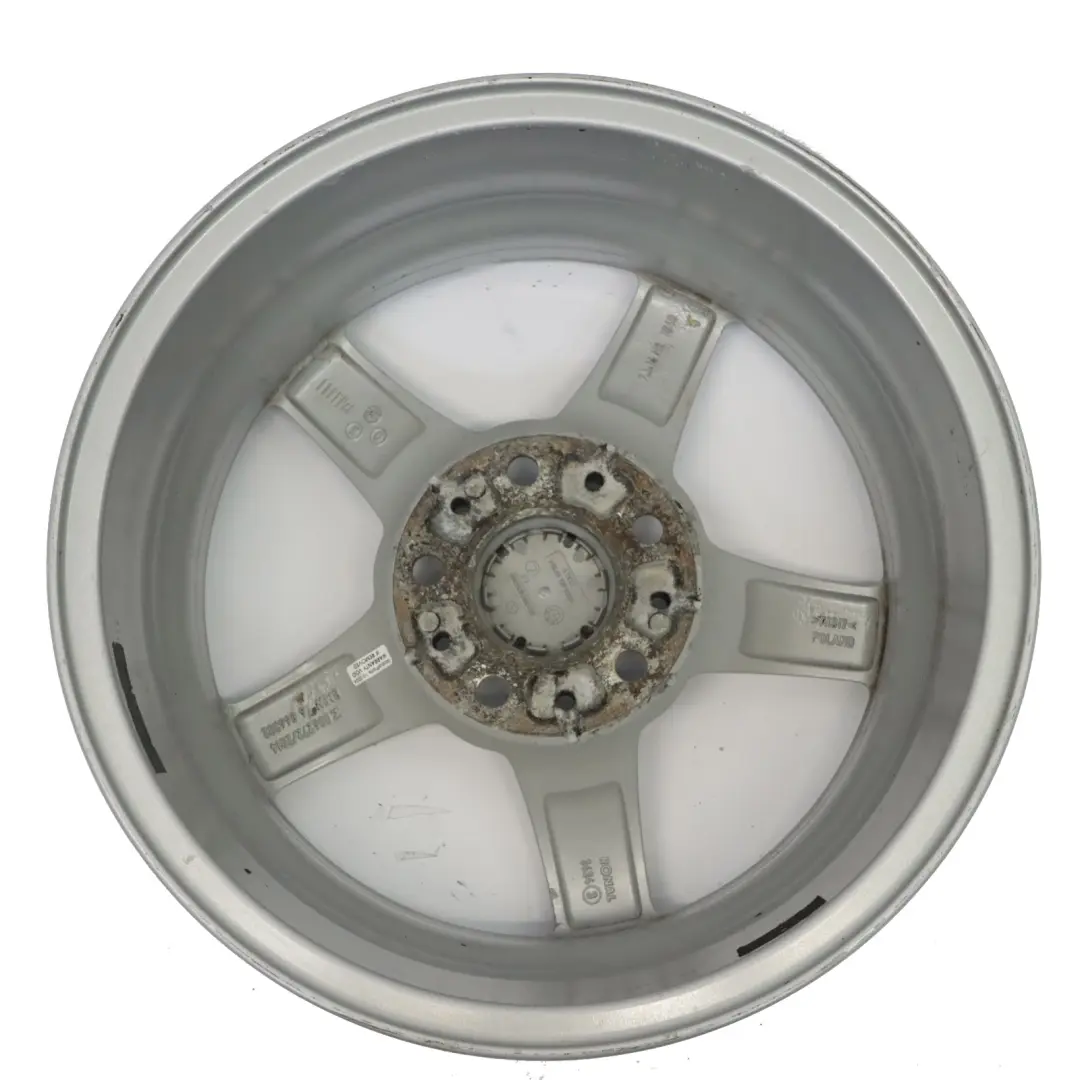 BMW F20 F21 F22 F23 Silver Wheel Alloy Rim 16" ET:40 7J Star Spoke 654 - SKU 6866302-4 - Part number 6866302