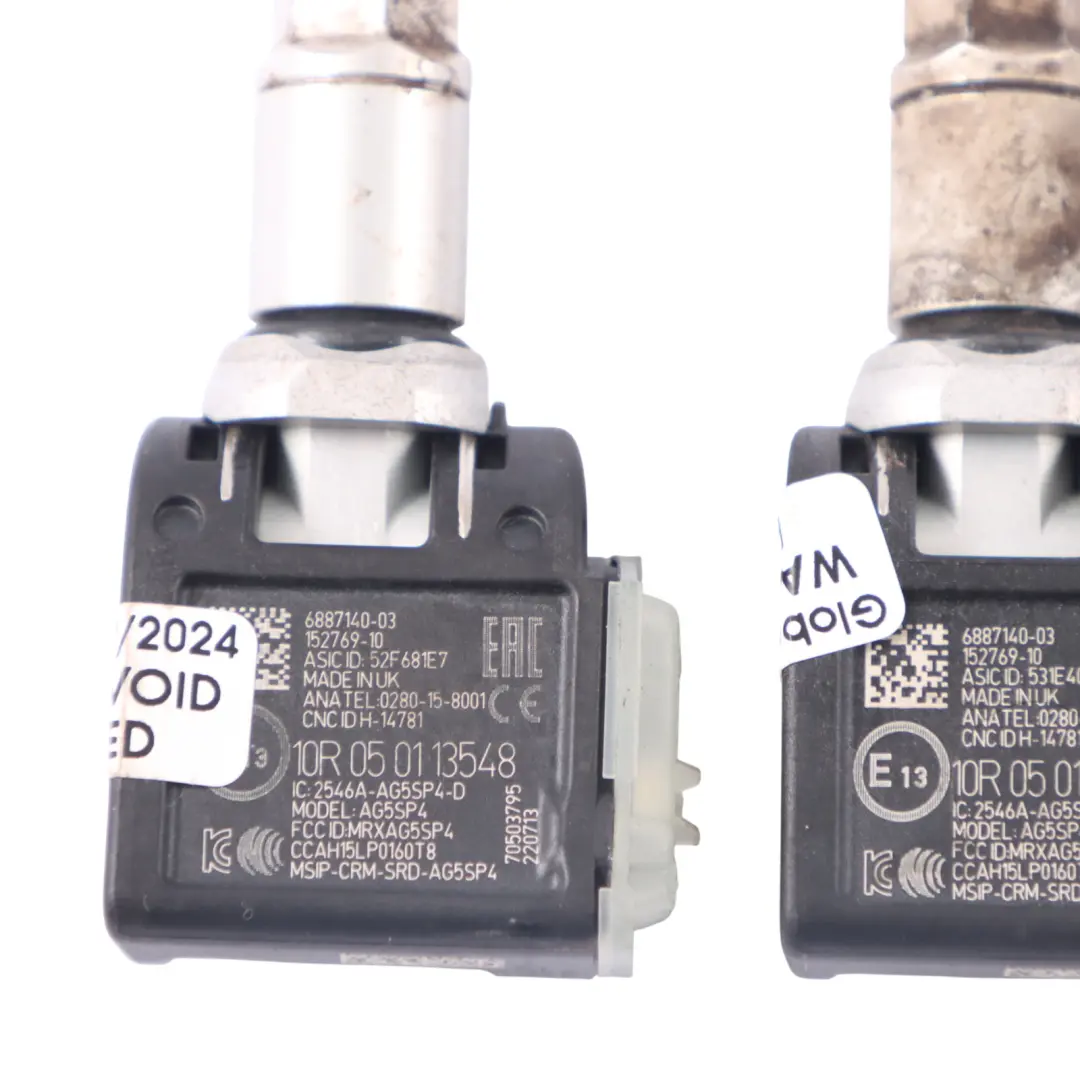 BMW Presión Neumáticos Rueda Módulo Electrónico Sensor RDC 433MHz Kit - SKU 6887140-1 - Número de pieza 6887140