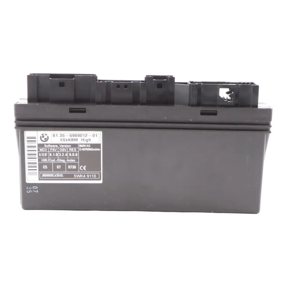 Karosseriesteuergerät Steuergerät BCM für BMW E61 mit Teilenummer 6969012 BMW E61 Karosseriesteuergerät Steuergerät BCM - SKU 6969012 - Teilenummer 6969012