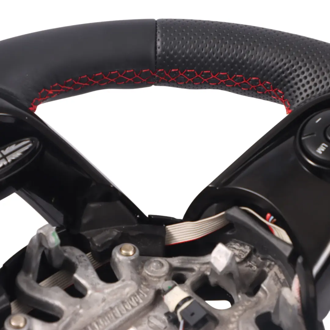 Mini Cooper F54 F55 F56 F60 NEW Black Leather Sport Steering Wheel Red Thread - SKU 6996047-3 - Part number 6996047